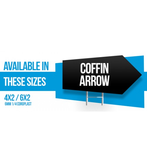 Coffin Arrow Coroplast 6MM 1/4