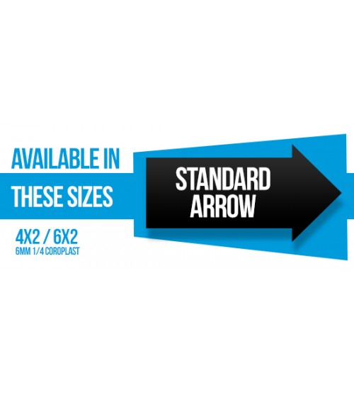 Standard Arrow Coroplast 6MM 1/4