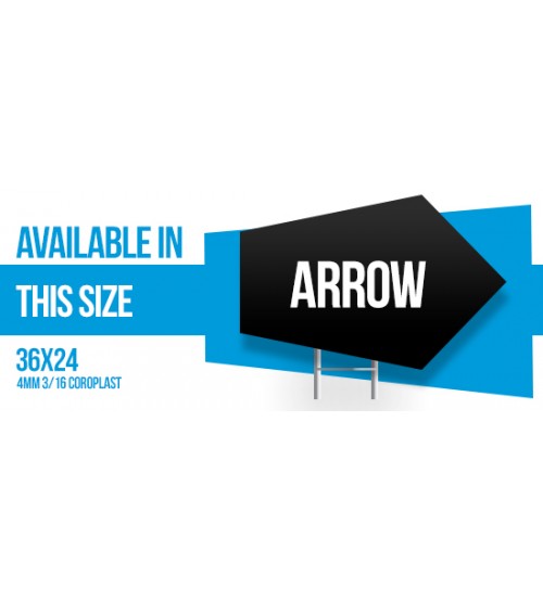 Coffin Land Arrow Coroplast 4MM 3/16