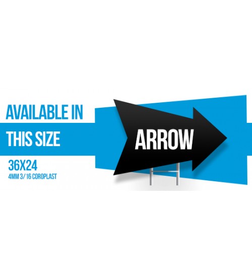 Foward Land Arrow Coroplast 4MM 3/16