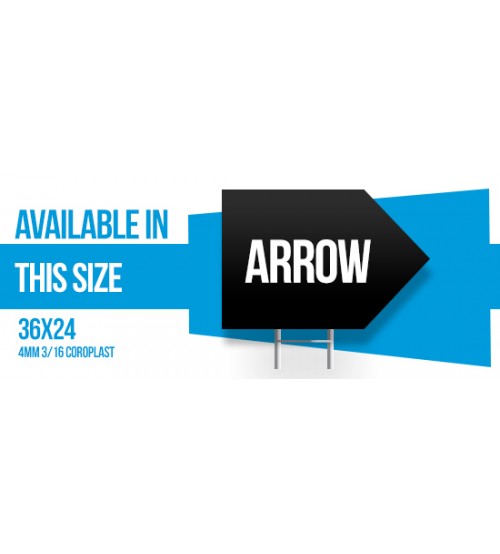 Mega Land Arrow Coroplast 4MM 3/16