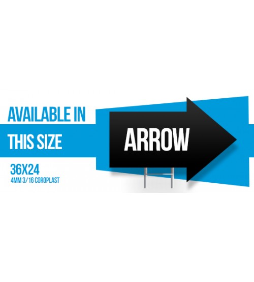 Standard Land Arrow Coroplast 4MM 3/16